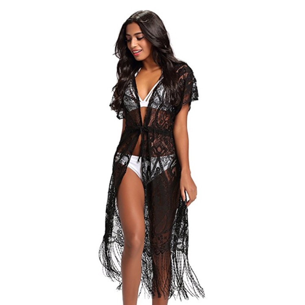 Summer Sale: Sexy Black Lace Coverup